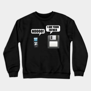 Floppy disk i am your father usb Crewneck Sweatshirt